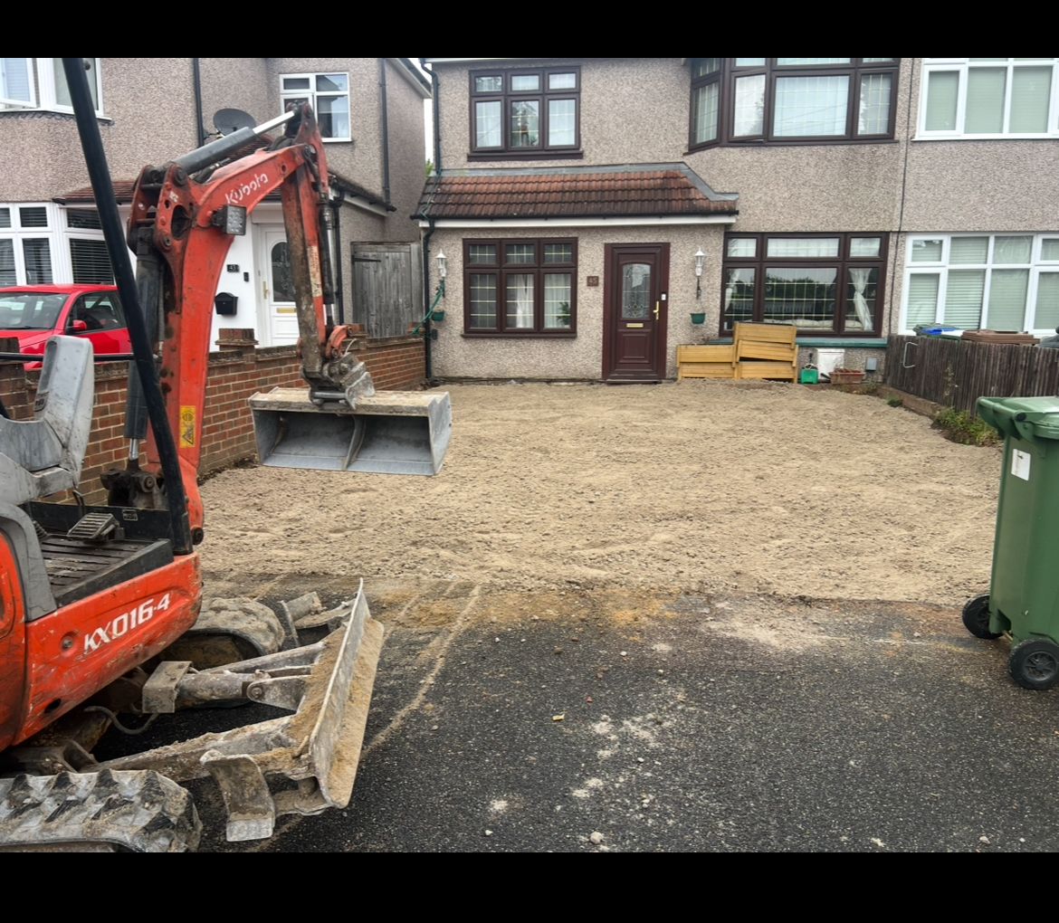Ground levelling excavation Watford